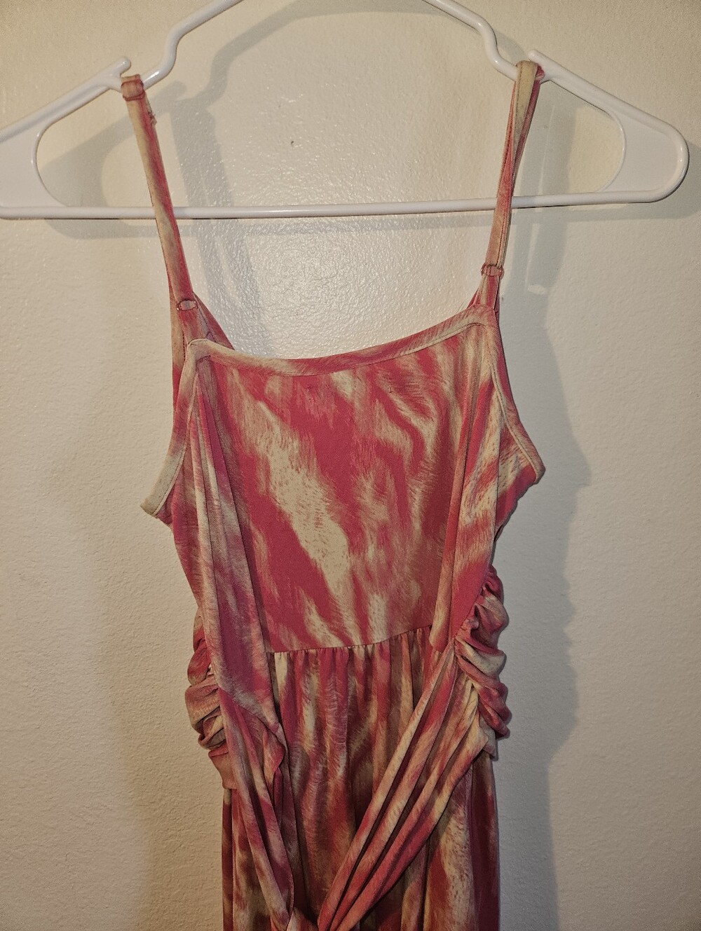 Jennifer Lopez Womans Spaghetti Strap Tie Back Dress Size L - Picture 7 of 12